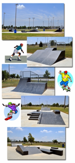 Collage of Skate Park Images